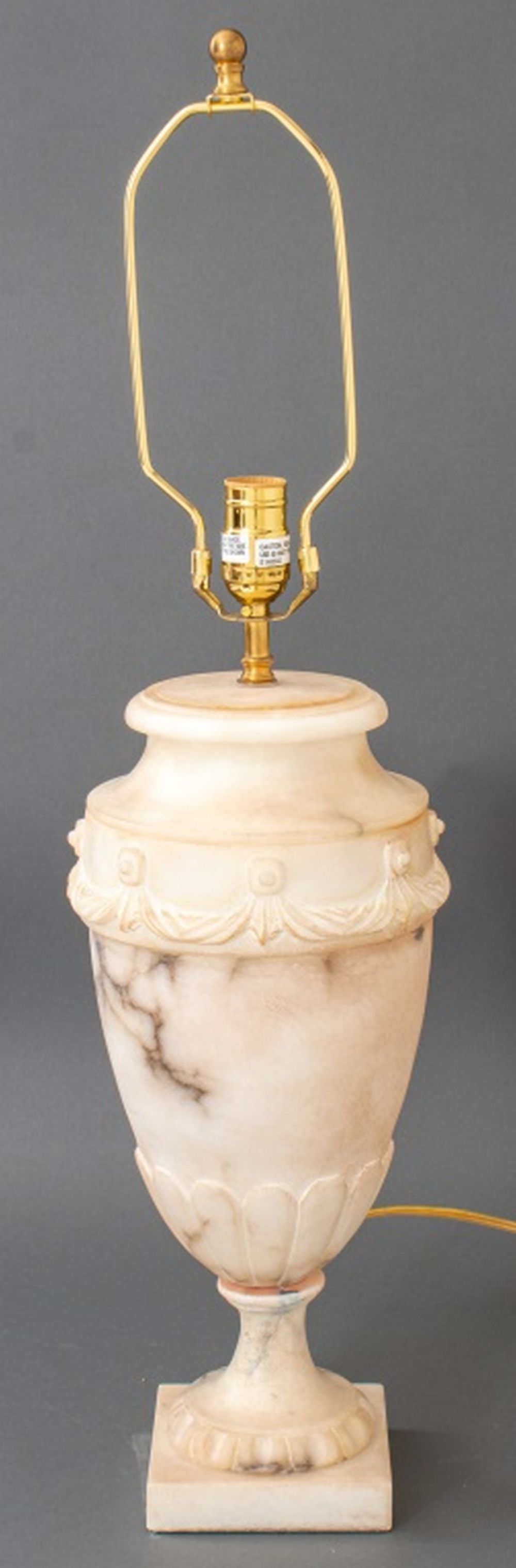 NEOCLASSICAL STYLE CARVED ALABASTER