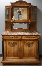 NEOCLASSICAL STYLE CARVED OAK