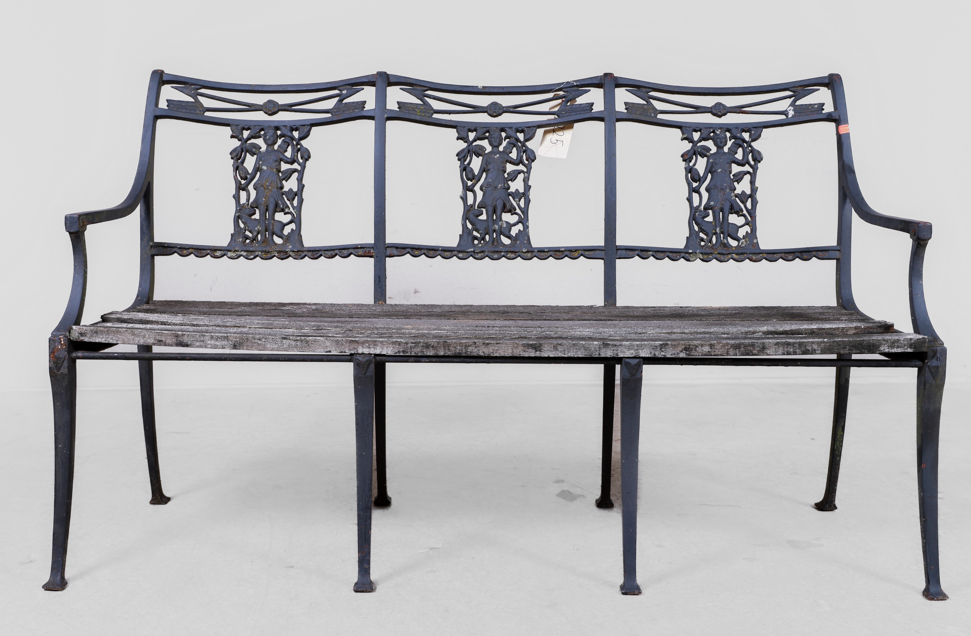 Neoclassical style figural iron and