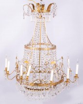 NEOCLASSICAL STYLE GILT-BRASS