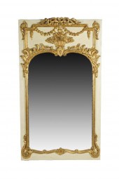 NEOCLASSICAL STYLE GILT & WHIT