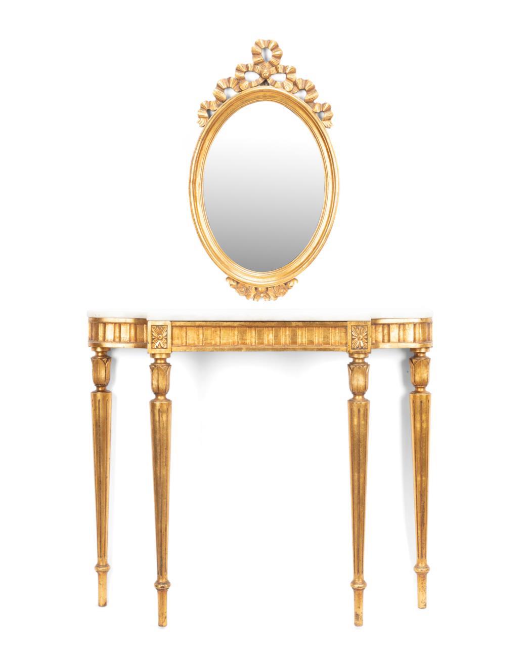 NEOCLASSICAL STYLE GILTWOOD CONSOLE