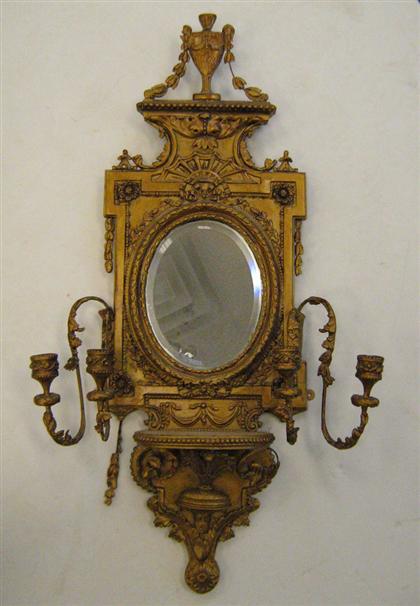 Neoclassical style giltwood mirror