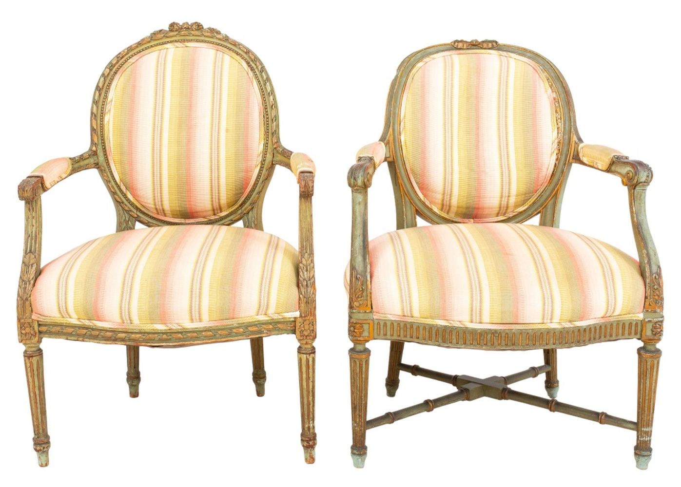 NEOCLASSICAL STYLE GREEN-PAINTED