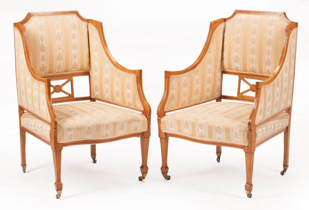 NEOCLASSICAL-STYLE INLAID SATINWOOD