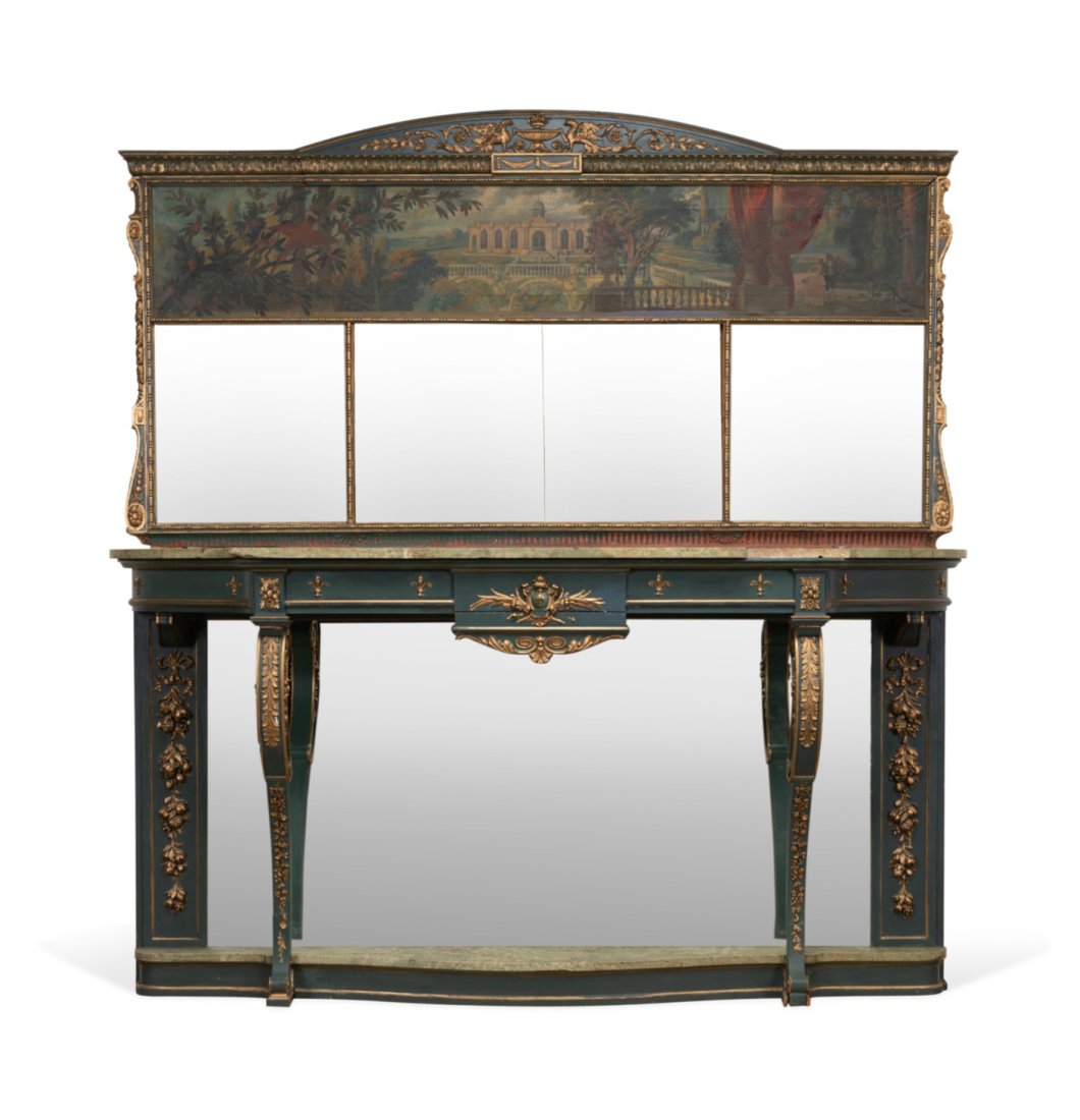 NEOCLASSICAL STYLE LARGE PAINTED