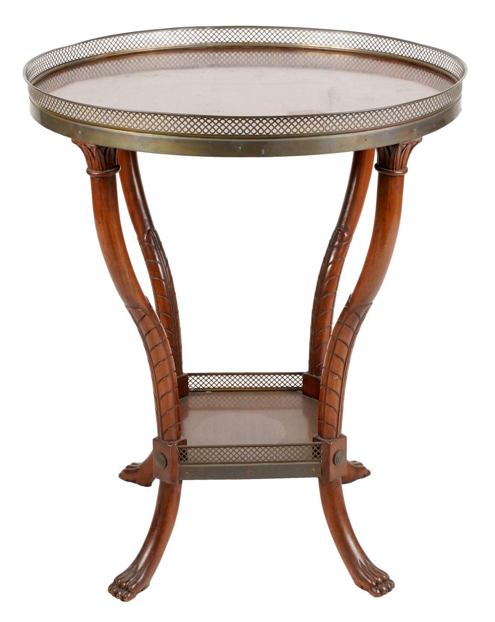 NEOCLASSICAL-STYLE MAHOGANY SIDE
