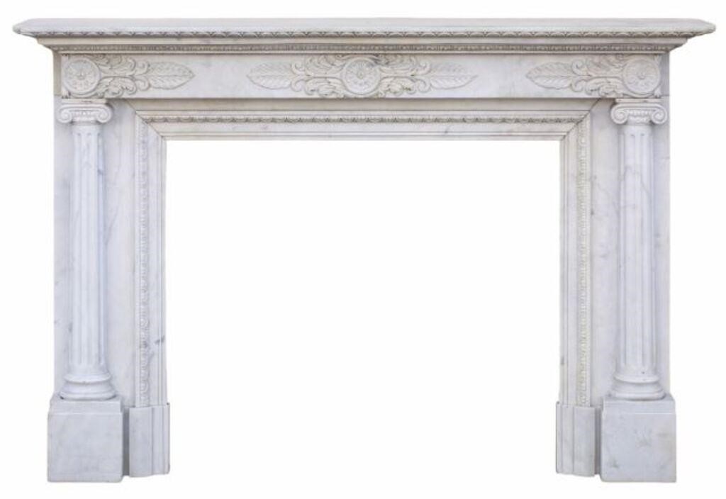 NEOCLASSICAL STYLE MARBLE FIREPLACE