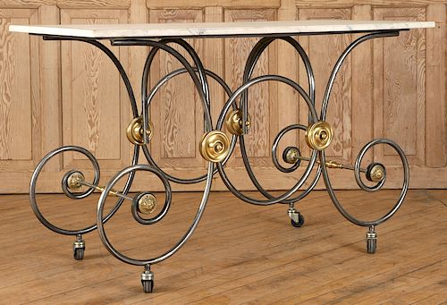 NEOCLASSICAL STYLE MARBLE TOP