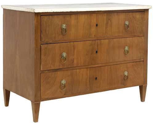 NEOCLASSICAL STYLE MARBLE-TOP