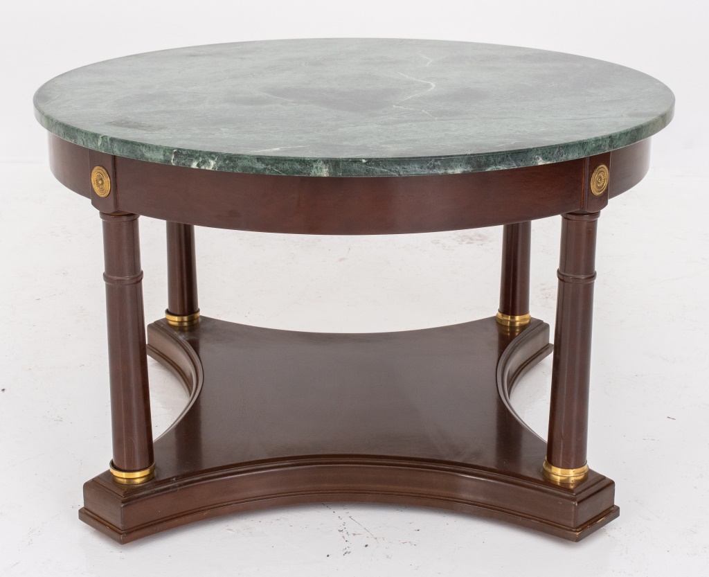 NEOCLASSICAL STYLE MARBLE-TOPPED