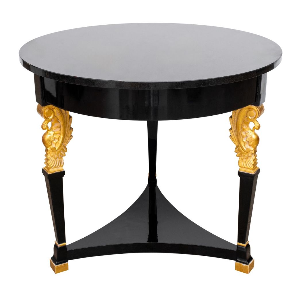 NEOCLASSICAL STYLE MARBLE TOPPED