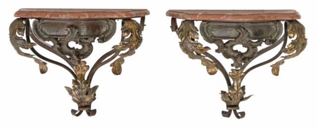 NEOCLASSICAL STYLE PARCEL GILT IRON