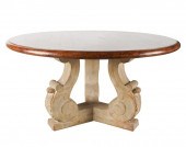 NEOCLASSICAL-STYLE ROUND DININ