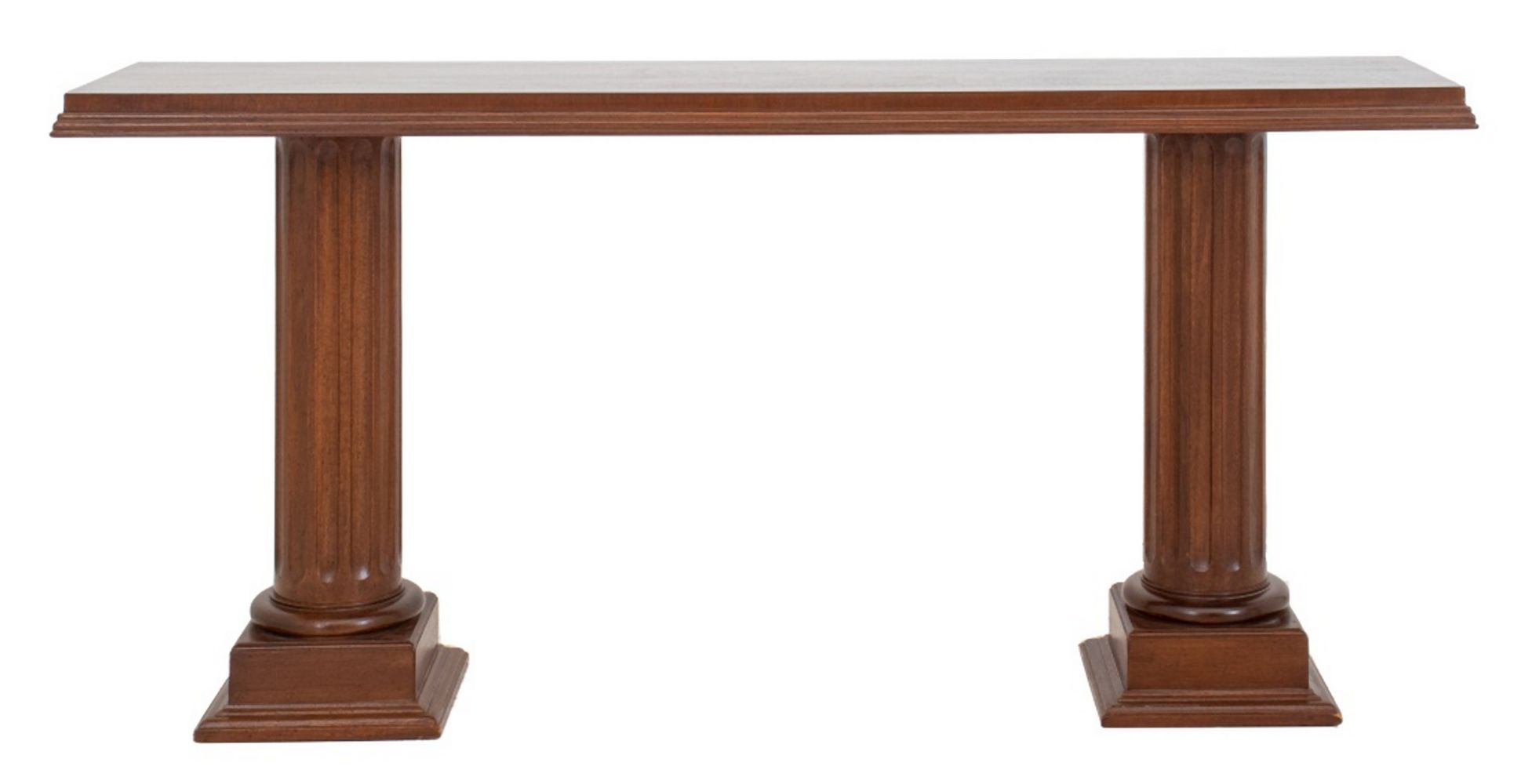 NEOCLASSICAL STYLE WALNUT CONSOLE