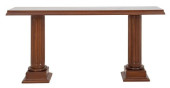 NEOCLASSICAL STYLE WALNUT CONS