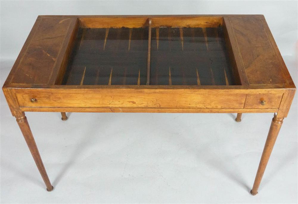 NEOCLASSICAL STYLE WALNUT TRIC-TRAC