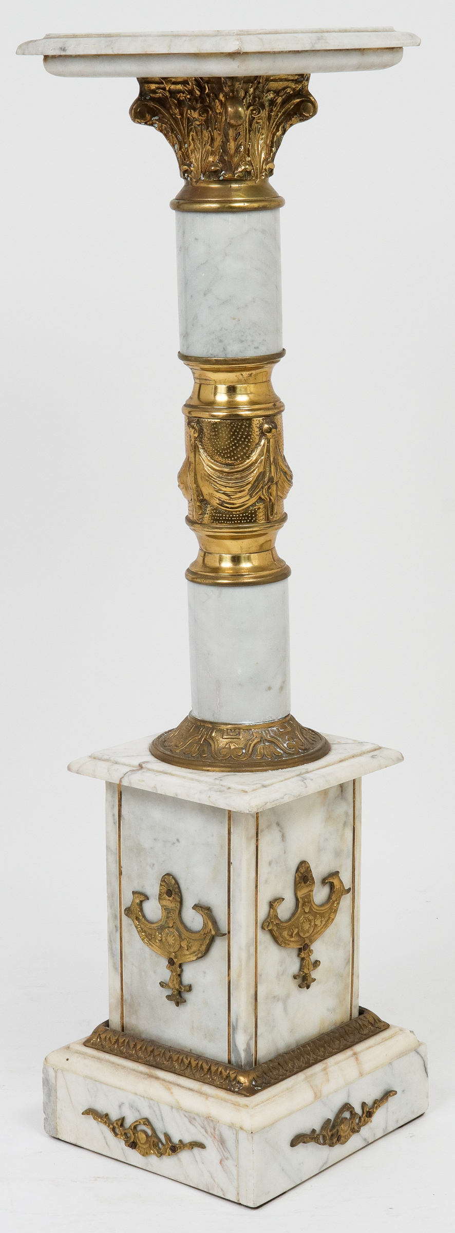 NEOCLASSICAL STYLE WHITE MARBLE &
