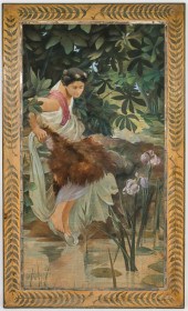 NEOCLASSICAL STYLE "WOMAN AT P