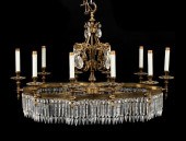 NEOCLASSICAL TEN-LIGHT CHANDEL