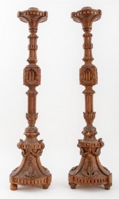 NEOCLASSICAL WOODEN PRICKET ST