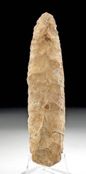 NEOLITHIC EUROPEAN FLINT DAGGE