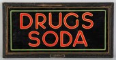 Neonefex Drugs & Soda Sign. <b