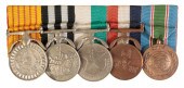 NEPAL. GROUP OF FIVE MEDALS MO