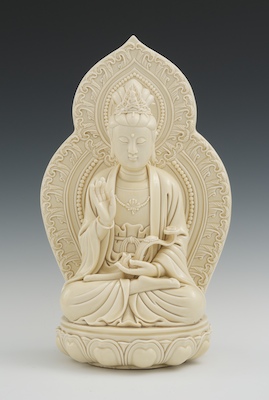 Nepalese Blanc de Chine Figure of