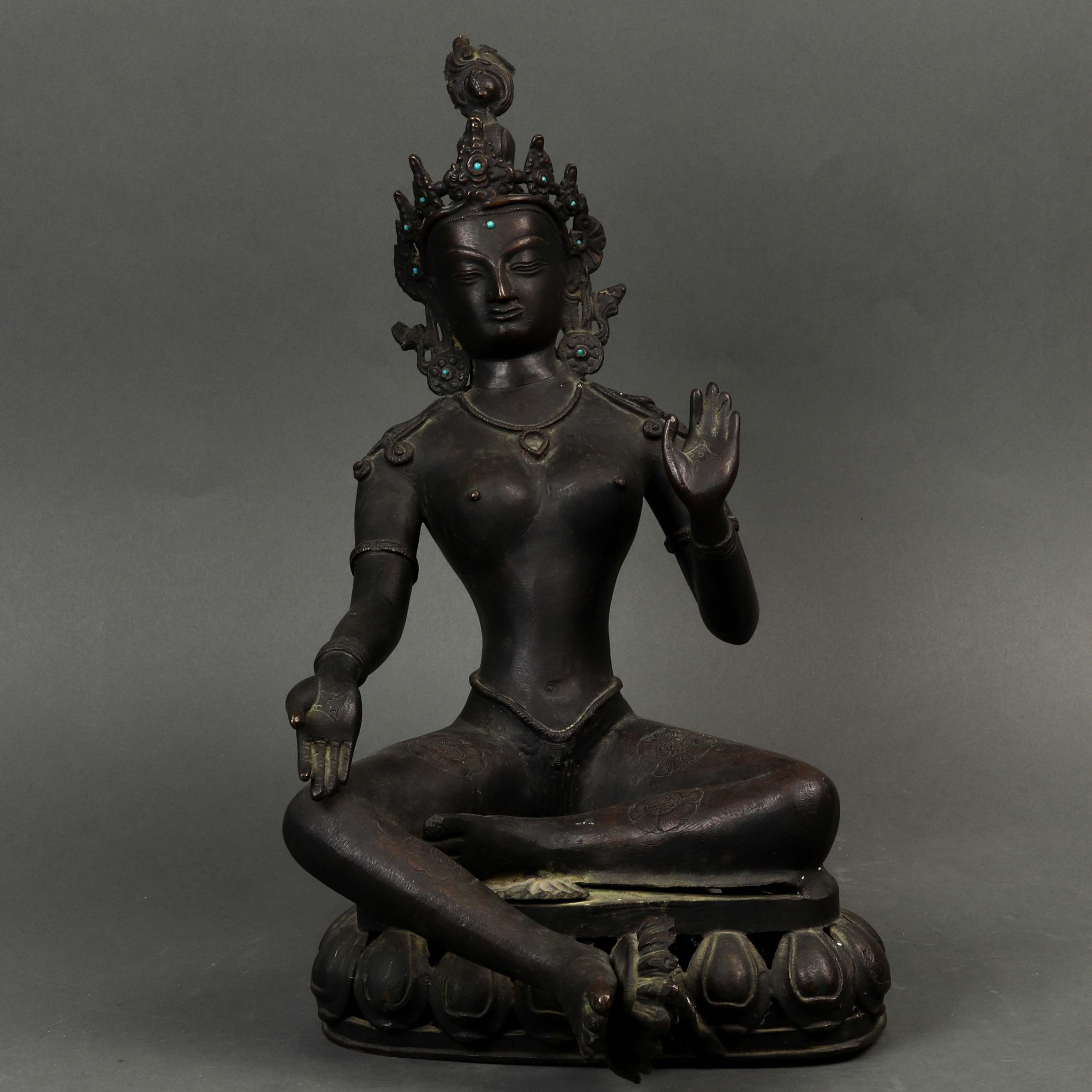 NEPALESE BRONZE BODHISATTVA