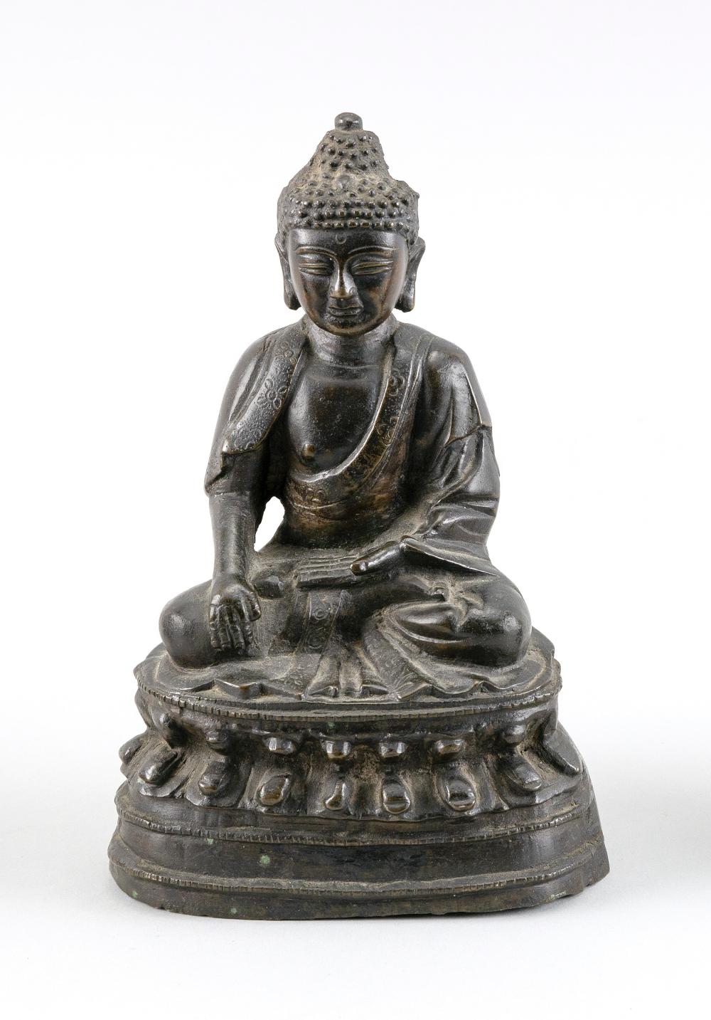 NEPALESE BRONZE FIGURE OF BUDDHA