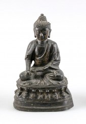 NEPALESE BRONZE FIGURE OF BUDD