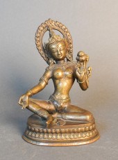 NEPALESE BRONZE FIGURE OF HIND