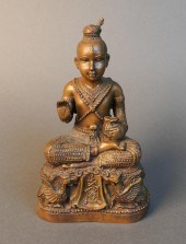 NEPALESE BRONZE FIGURE OF SEAT