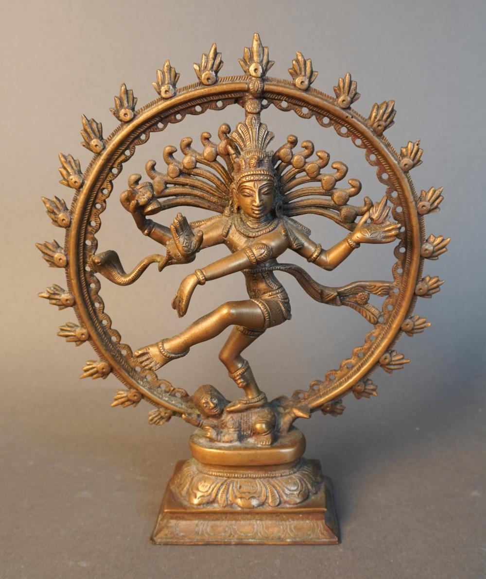 NEPALESE BRONZE FIGURE OF SHIVA, H: