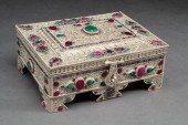 NEPALESE GEM ENCRUSTED SILVERE