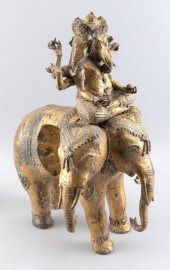 NEPALESE GILT-BRONZE FIGURE OF