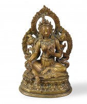 NEPALESE GILT BRONZE TARA, 19T
