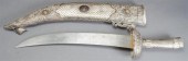 NEPALESE SILVER, BRASS AND GEM