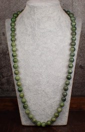 NEPHRITE JADE BEAD NECKLACENEP