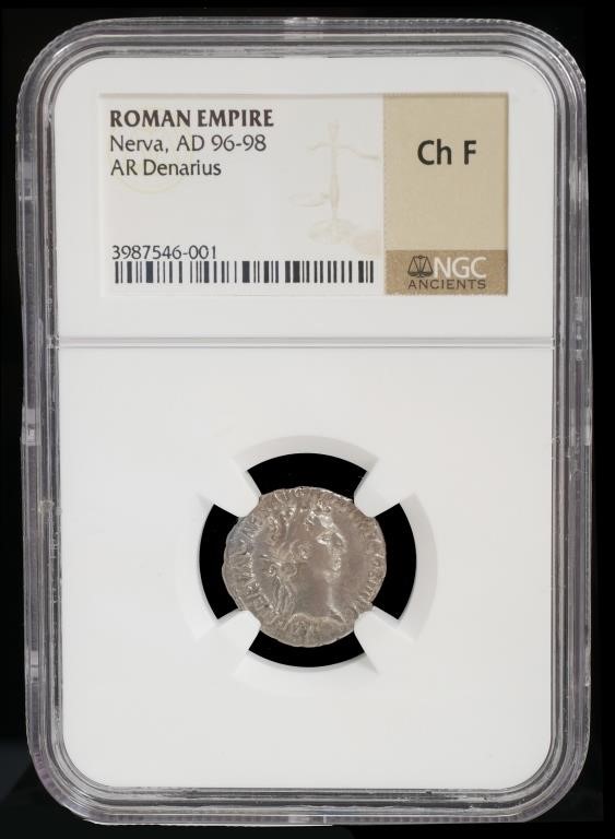 NERVA AD 96-98 ANCIENT ROMAN EMPIRE