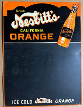 NESBITT ORANGE TIN CHALKBOARD