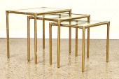 NEST OF 3 BRASS BAMBOO FORM GL