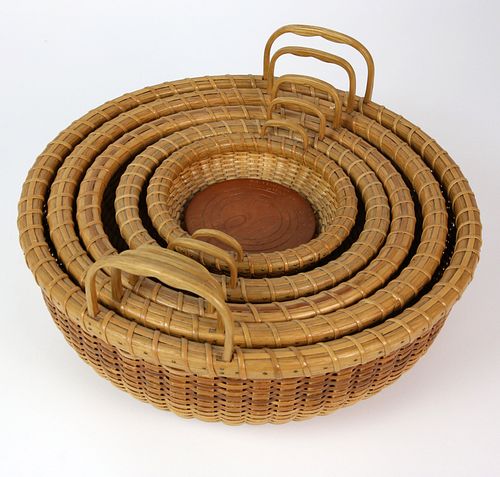 NEST OF FIVE G.L. BROWN ROUND