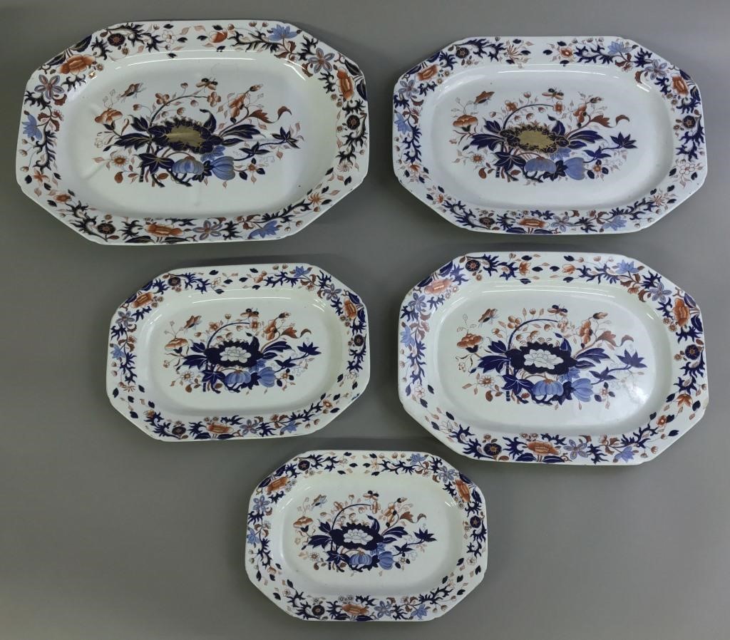 Nest of five Spode "Imari"