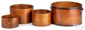 NEST OF FOUR BENTWOOD DRY MEAS