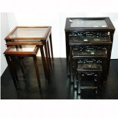 Nest of Four Chinese Hardwood