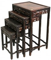NEST OF FOUR CHINESE TABLESNes