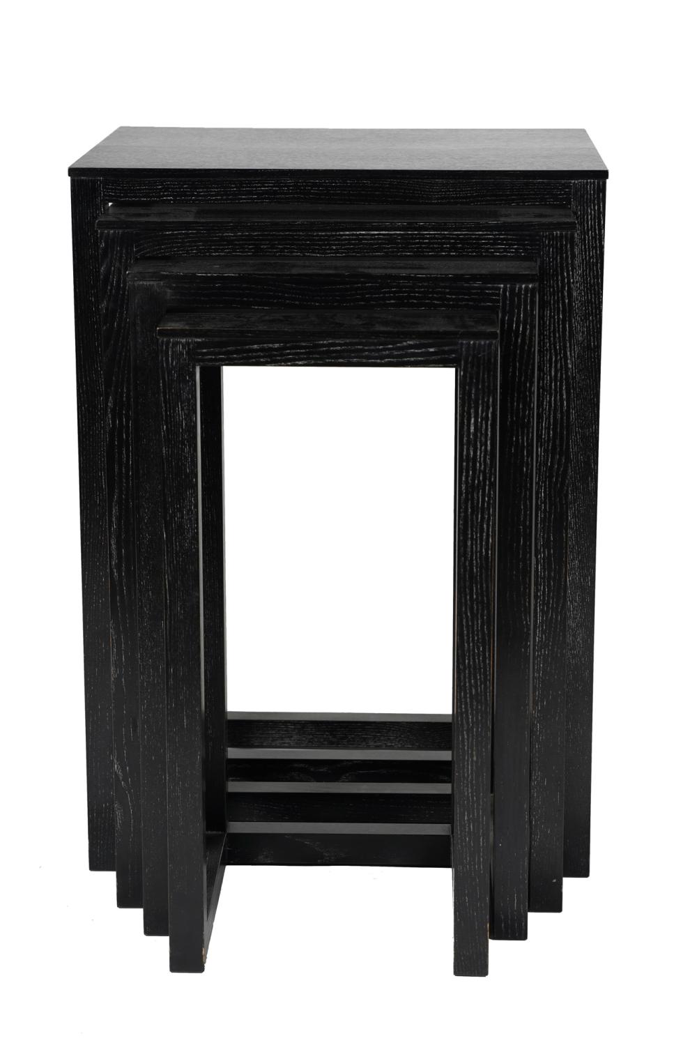 NEST OF FOUR EBONIZED