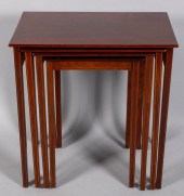 NEST OF FOUR EDWARDIAN INLAID